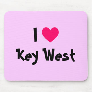 I Heart Key West Florida Mouse Pad