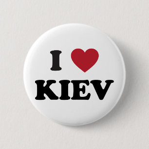 I Heart Kiev Ukraine 2 Inch Round Button