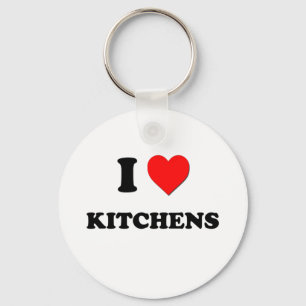 I Heart Kitchens Keychain