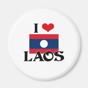 I HEART LAOS MAGNET