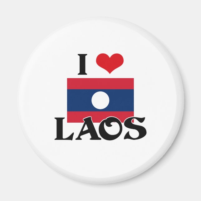 I HEART LAOS MAGNET (Front)