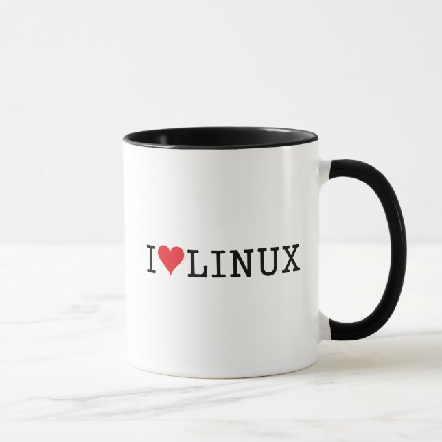 I Heart Linux 2 Mug (Right)