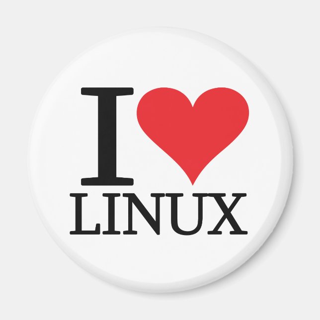I Heart Linux Magnet (Front)