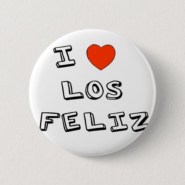 I Heart Los Feliz 2 Inch Round Button (Front)