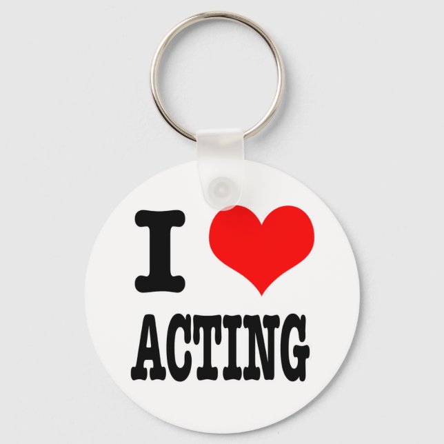 I HEART (LOVE) ACTING KEYCHAIN (Front)