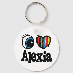 I Heart (Love) Alexia Keychain