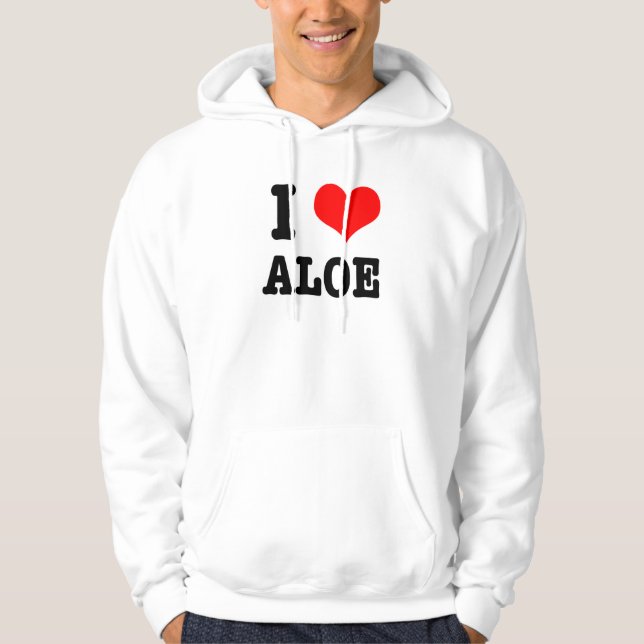 I HEART (LOVE) ALOE HOODIE (Front)