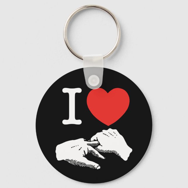 I Heart (Love) Anal Keychain (Front)