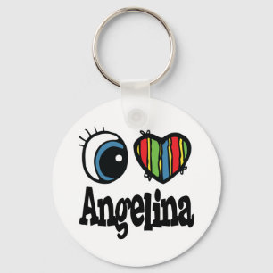 I Heart (Love) Angelina Keychain