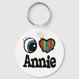 I Heart (Love) Annie Keychain