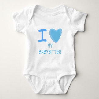 I Heart (Love) babysitter Baby Bodysuit