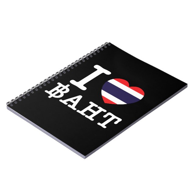I Heart (Love) Baht Notebook (Left Side)