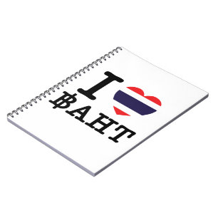 I Heart (Love) Baht Notebook