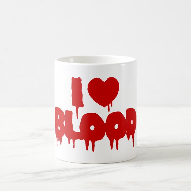 I HEART [LOVE] BLOOD COFFEE MUG (Center)
