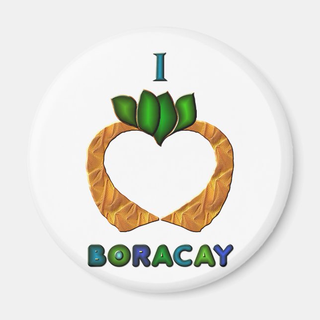 I Heart (Love) Boracay Magnet (Front)