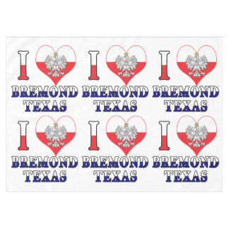 I Heart Love Bremond Texas Tablecloth