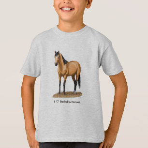 I Heart (Love) Buckskin Horses T-Shirt