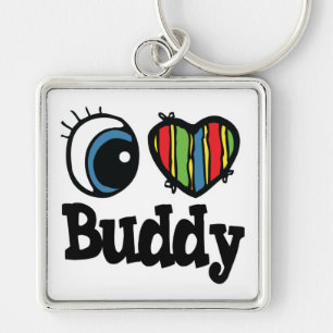 I Heart (Love) Buddy Keychain