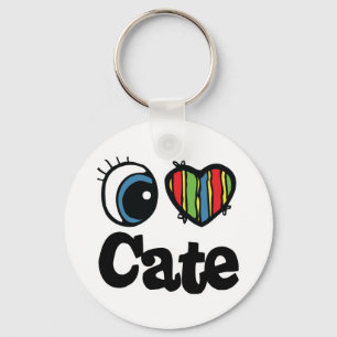 I Heart (Love) Cate Keychain