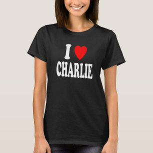 I Heart (Love) Charlie Cute Matching Couple Spouse T-Shirt