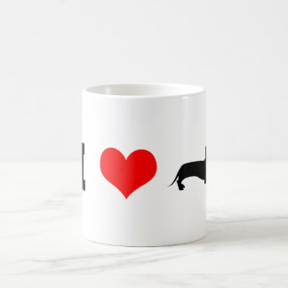I Heart (love) Dachshunds Coffee Mug