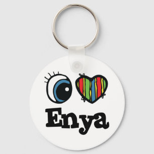 I Heart (Love) Enya Keychain