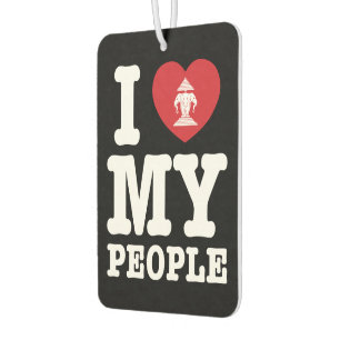 I Heart (Love) Erawan My Lao People Air Freshener