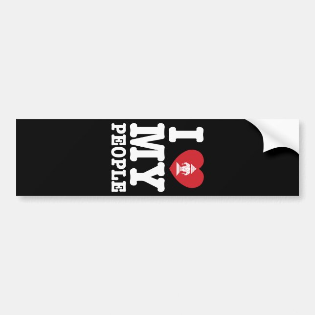 I Heart (Love) Erawan My Lao People Bumper Sticker (Front)