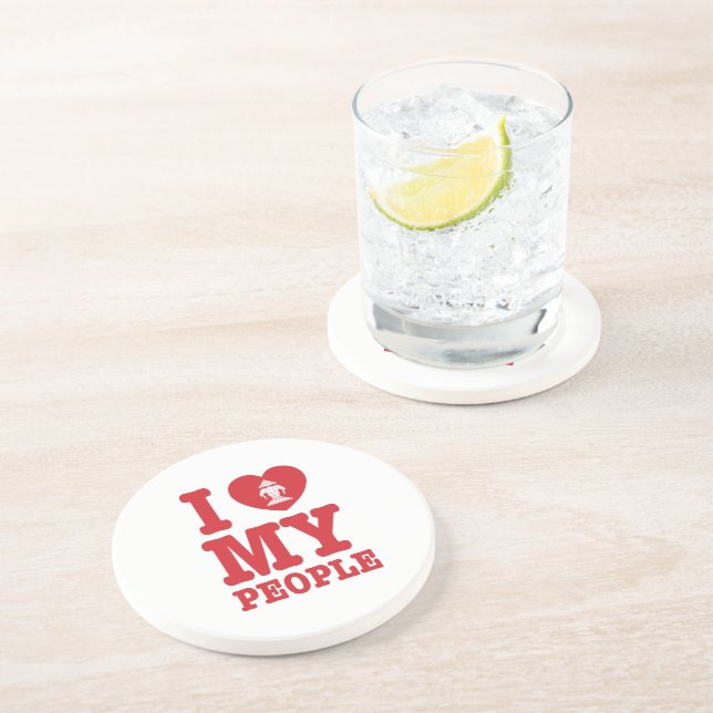 I Heart (Love) Erawan My Lao People Coaster (Side)