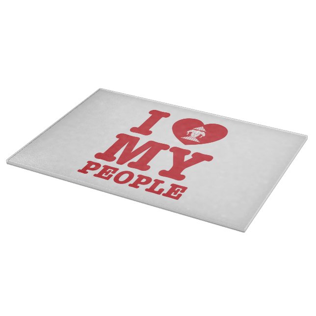 I Heart (Love) Erawan My Lao People Cutting Board (Corner)