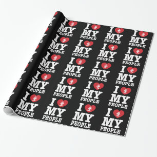 I Heart (Love) Erawan My Lao People Wrapping Paper