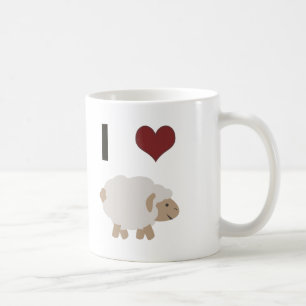 I heart (love) Ewe (you) Coffee Mug