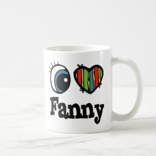 I Heart (Love) Fanny Coffee Mug