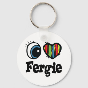 I  Heart (Love) Fergie Keychain