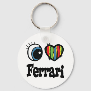 I Heart (Love) Ferrari Keychain