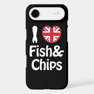 I Heart [Love] Fish & Chips Case-Mate iPhone Case