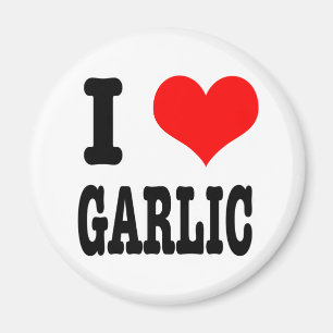 I HEART (LOVE) GARLIC MAGNET