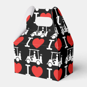 I Heart (Love) Golf Cart Favor Box