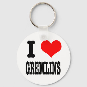 I HEART (LOVE) GREMLINS KEYCHAIN