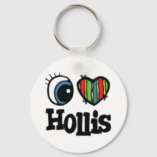 I Heart (Love) Hollis Keychain