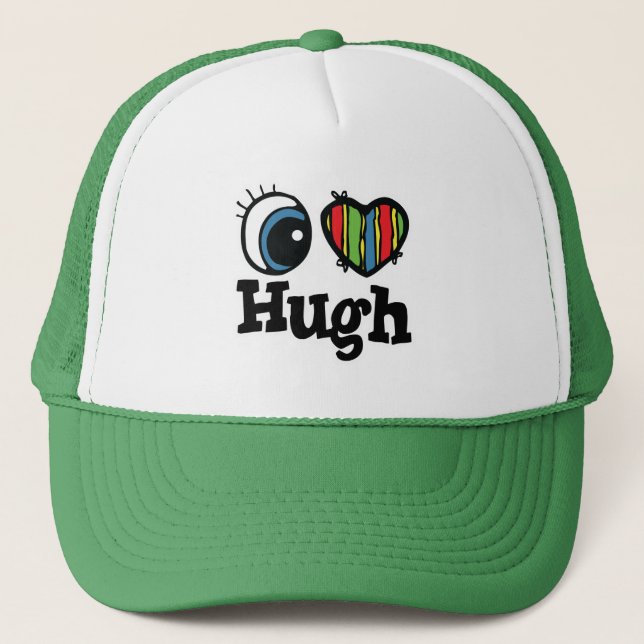 I Heart (Love) Hugh Trucker Hat (Front)
