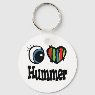 I Heart (Love) Hummer Keychain