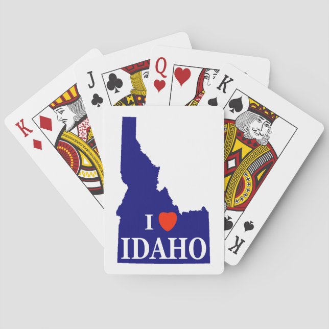 I Heart (Love) Idaho Playing Cards (Back)