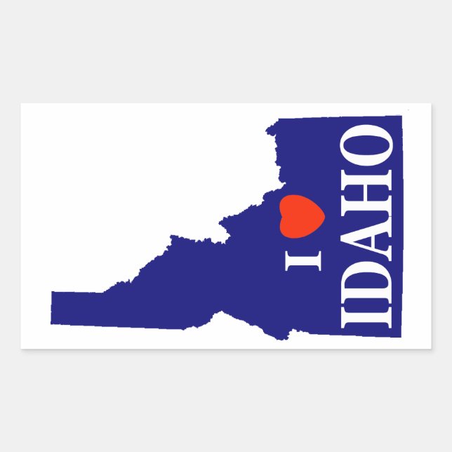 I Heart (Love) Idaho Sticker (Front)