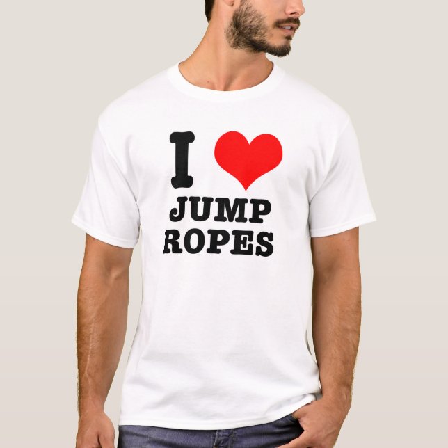 I HEART (LOVE) jump ropes T-Shirt (Front)