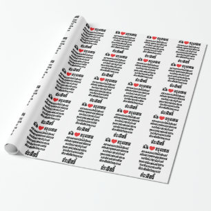 I Heart [Love] Krung Thep Maha Nakhon ... Wrapping Paper