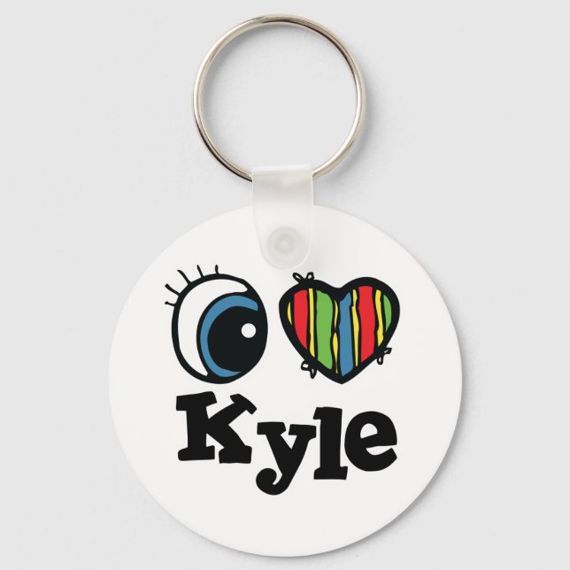 I Heart (Love) Kyle Keychain (Front)