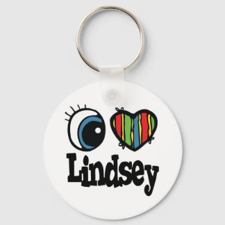 I Heart (Love) Lindsey Keychain