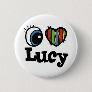 I Heart (Love) Lucy 2 Inch Round Button