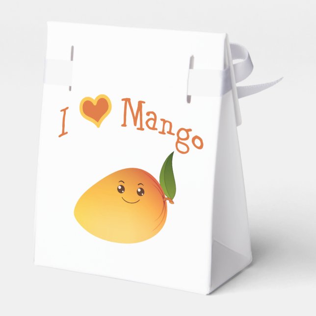 I Heart (love) Mango Favor Box (Back Side)